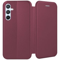 9D SKLO + PUZDRO 2v1 pre Samsung Galaxy A54 5G - Knižkové DIVA bordové