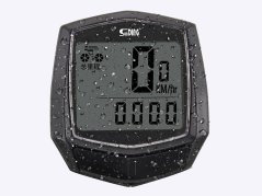 Vodotesný tachometer na bicykli s lcd