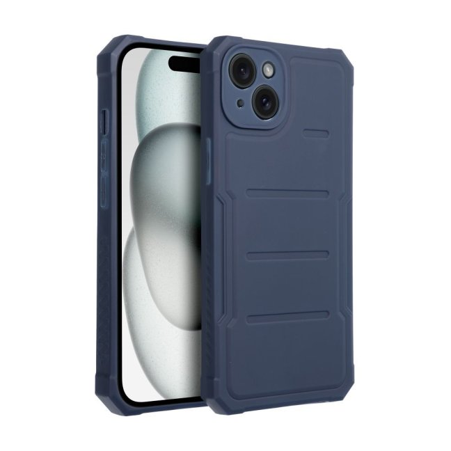 HEAVY DUTY Zadný kryt pre Apple iPhone 15 Plus - modrý