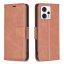 9D SKLO + PUZDRO 2v1 pre Motorola Moto G53 5G - Knižkové LEATHER hnedé