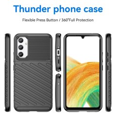 THUNDER Ochranný kryt pre Samsung Galaxy A34 5G - čierny
