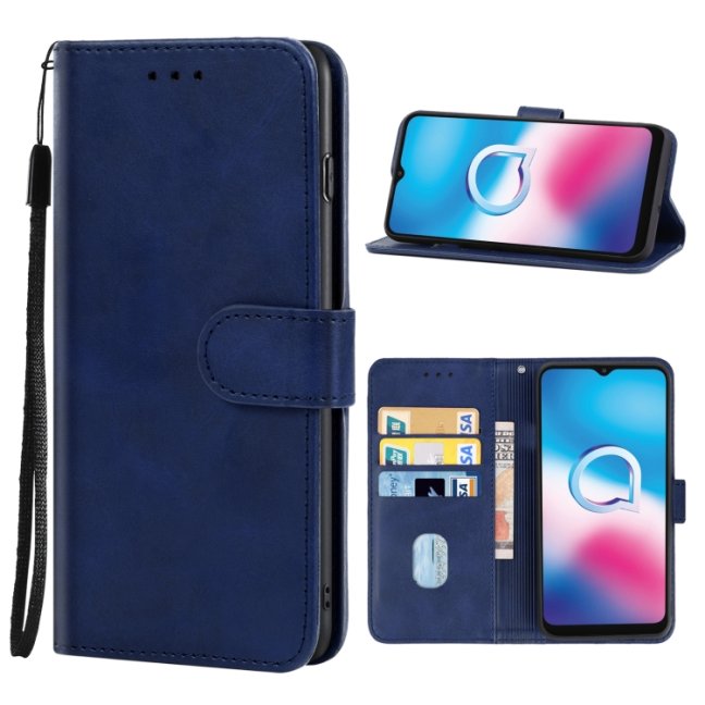 9D SKLO + PÚZDRO 2v1 pre Alcatel 3X 2020 - Knížkove Solid modré