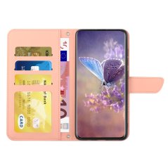 Knižkové puzdro pre Motorola Moto G14 - Butterfly ružové