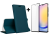 SKLO + PUZDRO 2v1 pre Samsung Galaxy A25 5G - Knižkové puzdro MAGNETIC zelené