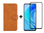 9D SKLO + PUZDRO 2v1 pre Huawei Nova Y70 - Knižkové Solid hnedé