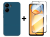 SKLO + PUZDRO 2v1 pre Xiaomi Redmi 13C - Silikónové modré