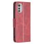 9D SKLO + PUZDRO 2v1 pre Motorola Moto E32 / E32s - Knižkové Fancy červené