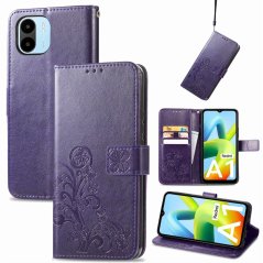 LEAF Knižkové puzdro pre Xiaomi Redmi A1 / Redmi A2 - fialové