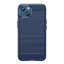 9D SKLO + PUZDRO 2v1 pre Apple iPhone 14 Plus - Silikónové carbon modré