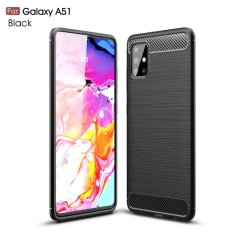 CARBON zadný obal pre Samsung Galaxy A51 - čierny
