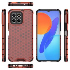HONEYCOMB Tvrdený kryt pre Honor X6 / X8 5G - červený