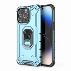 RING ARMOR Tvrdený kryt pre Apple iPhone 15 Pro - modrý