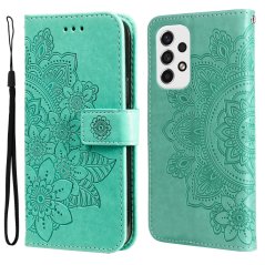 MANDALA Knižkové puzdro pre Samsung Galaxy A53 5G - zelené