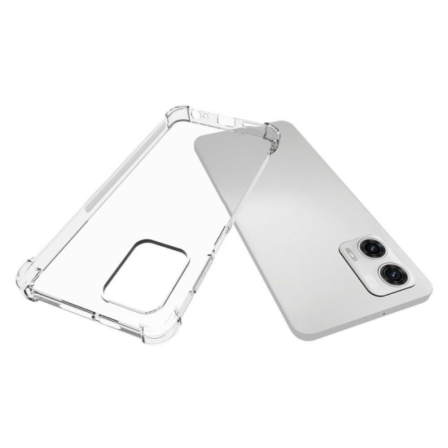 9D SKLO + PUZDRO 2v1 pre Motorola Moto G73 5G - Silikónové priesvitné