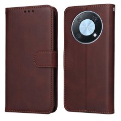 CALF Knižkové puzdro pre Huawei Nova Y90 - tmavo hnedé
