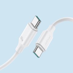 JOYROOM KÁBEL USB-C - USB-C 480MB/S 60W 1M BIELY (S-CC060A9)