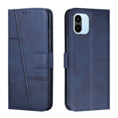 STITCHING Knižkové puzdro pre Xiaomi Redmi A1 / Redmi A2 - modré