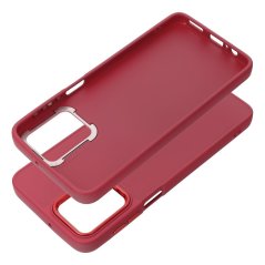FRAME CASE Zadný kryt pre Moto G54 5G / G54 5G Power Edition - bordový