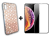 9D SKLO + KRYT 2v1 pre Apple iPhone X , XS -  GLITTER GEOMETRIC zlatý