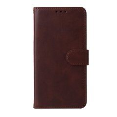 CALF Knižkové puzdro pre Huawei Nova Y90 - tmavo hnedé