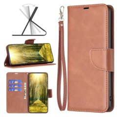 LAMBSKIN Knižkové puzdro pre Motorola Moto G72 - hnedé