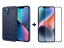 9D SKLO + PUZDRO 2v1 pre Apple iPhone 14 Plus - Silikónové carbon modré