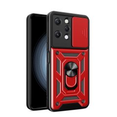 SLIDING ARMOR Tvrdený kryt pre Xiaomi Redmi 12 - červený