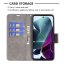 9D SKLO + PUZDRO 2v1 pre Motorola Moto G200 5G - Knižkové Solid sivé