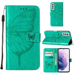 BUTTERFLY Knižkové puzdro pre Samsung Galaxy S22 5G - zelené