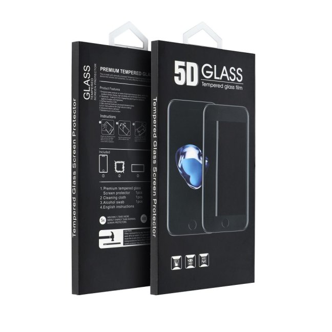 5D celolepiace tvrdené sklo - Apple iPhone 16 čierne