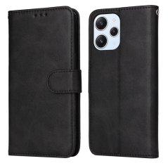 CALF Knižkové puzdro pre Xiaomi Redmi 12 - čierne