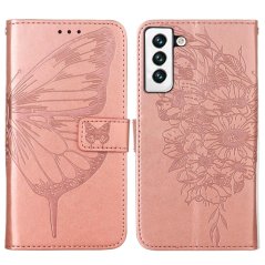 BUTTERFLY Knižkové puzdro pre Samsung Galaxy S22 5G - ružové