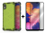 SKLO + PUZDRO 2v1 pre Samsung Galaxy A10 - Tvrdené HONEYCOMB zelené