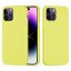 9D SKLO + PUZDRO 2v1 pre Apple iPhone 14 Pro - Silikónové žlté