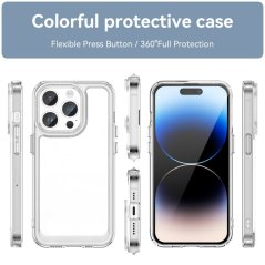 CANDY Zadný obal pre Apple iPhone 15 Pro - priesvitný