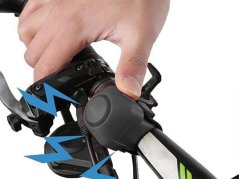 Zvonček na bicykel elektronický klaksón hlasný 130 db siréna pre alarm na bicykli