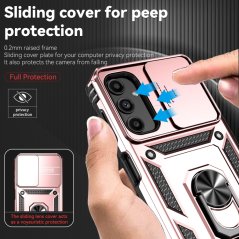SKLO + PUZDRO 2v1 pre Samsung Galaxy A14 / A14 5G - SLIDING ružové