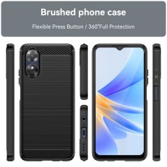 CARBON Zadný obal pre OPPO A17 - čierny