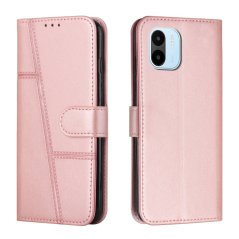 STITCHING Knižkové puzdro pre Xiaomi Redmi A1 / Redmi A2 - ružové
