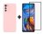 9D SKLO + PUZDRO 2v1 pre Motorola Moto E32 / E32s - Silikónové ružové