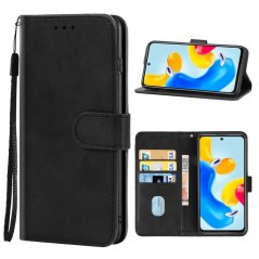 SOLID Knižkové puzdro pre Xiaomi Redmi Note 11S 5G - čierne
