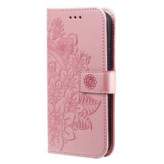 FLOWER Knižkové puzdro pre Xiaomi Redmi 12 - ružové