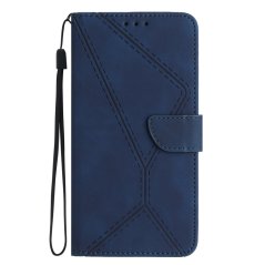 STITCHING Knižkové puzdro pre Apple iPhone 13 Pro - modré