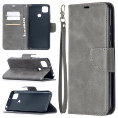 LAMBSKIN Knižkové puzdro pre Xiaomi Redmi 9C - sivé