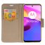 9D SKLO + PUZDRO 2v1 pre Motorola Moto E32 / E32s - Knižkové FANCY čierno zlaté