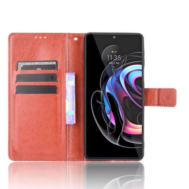 9D SKLO + PÚZDRO 2v1 pre Motorola Moto Edge 20 Pro - Solid čierne