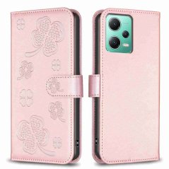 LEAF Knižkové puzdro pre Xiaomi Redmi Note 12 5G - ružové