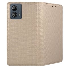 9D SKLO + PUZDRO 2v1 pre Motorola Moto G53 5G - Knižkové SMART MAGNET zlaté