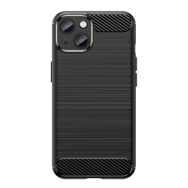 9D SKLO + PUZDRO 2v1 pre Apple iPhone 14 Plus - Silikónové carbon čierne