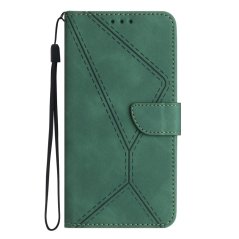 STITCHING Knižkové puzdro pre Apple iPhone 13 Pro - zelené